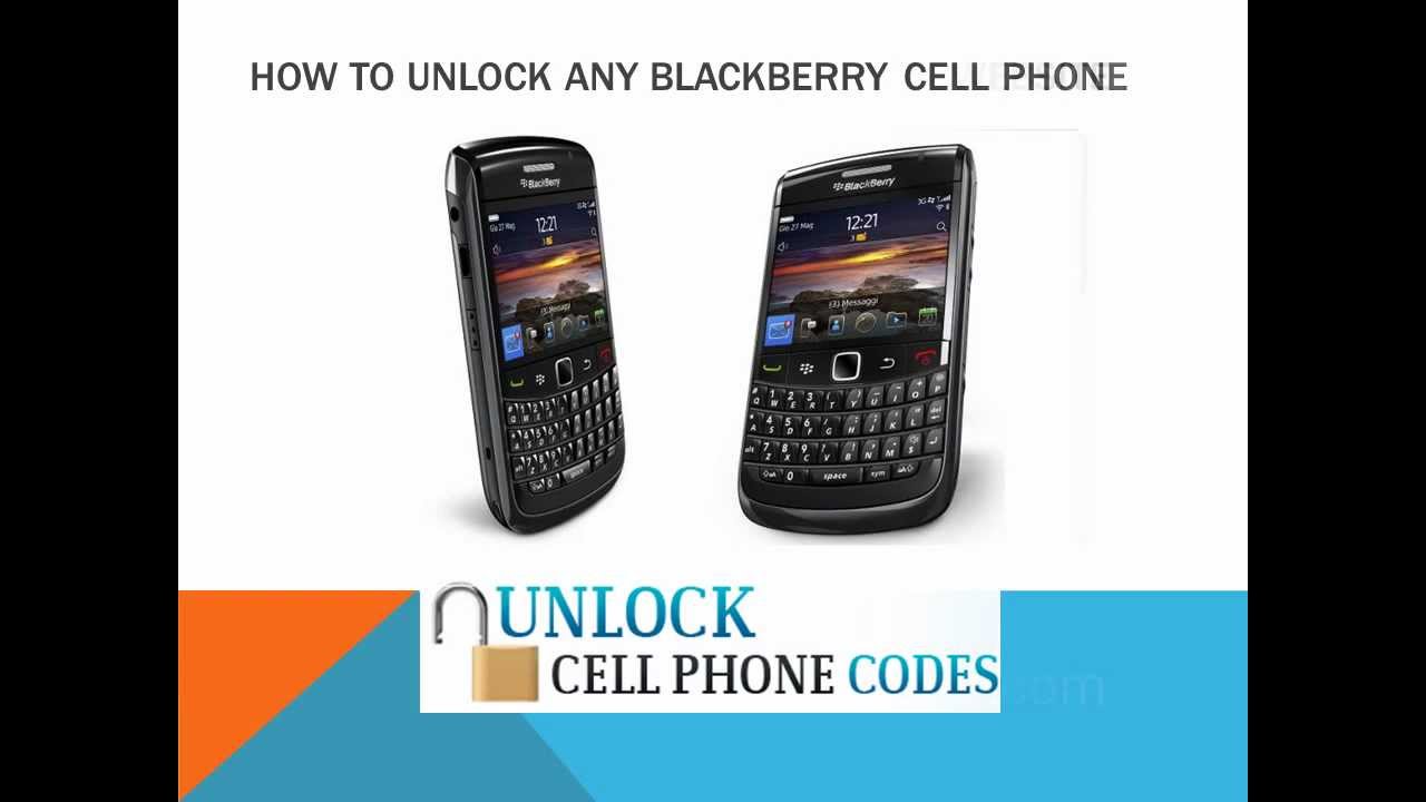 how to unlock blackberry phones